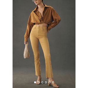 NEW MOTHER The Hustler Ankle Fray Jeans Size 34